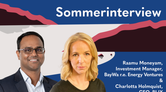 Sommerinterview mit Raamu Moneyam (BayWa r.e. Energy Ventures) & Charlotta Holmquist (Blixt) [Englisch]