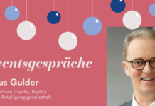 Adventsgespräch mit Marcus Gulder, Head of Venture Capital BayBG