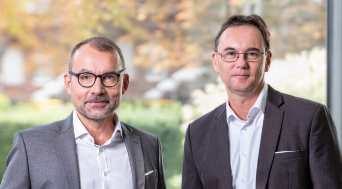 Dr. Jörg Goschin und Alexander Thees (r.), Co-Geschäftsführer KfW Capital (c) KfW Capital/W. Vorjohann