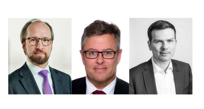 Dr. Michael Schaumann (Görg Partnerschaft von Rechtsanwälten), Matthias Räupke (Schneider Geiwitz Restrukturierung) & Johannes Chrocziel (Anchor Rechtsanwälte)