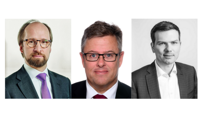 Dr. Michael Schaumann (Görg Partnerschaft von Rechtsanwälten), Matthias Räupke (Schneider Geiwitz Restrukturierung) & Johannes Chrocziel (Anchor Rechtsanwälte)