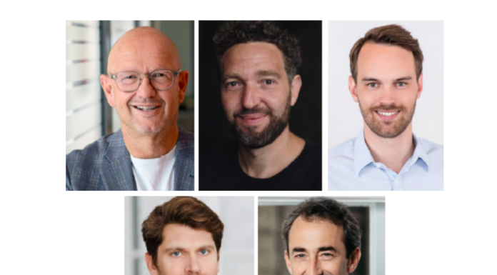 Tom Villinger (D11Z. Ventures), Martin Kaelble (informed), Björn Lang (TechVision Fonds), Ludwig Ensthaler (468 Capital) & Florian Schweitzer (b2venture)