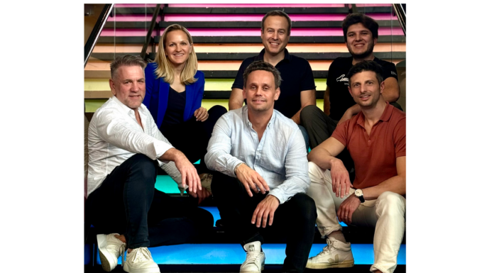 Jörg Walden (Walden Holding), Susanne Fromm (Vanagon Ventures), Axel Roitzsch (Vanagon Ventures), Christian Adler (LoopID), Alexis Gamboa (LoopID), Sandro Stark (Vanagon Ventures) (von Links nach Rechts)