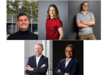 Richard Bochmann (A4nXT), Dr. Tanja Emmerling (HTGF), Oliver Hanisch (Campus Founders), Dr. Dieter Kraft (Trumpf Venture), Christian Teichmann (Burda Principal Investments)